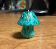 Vintage Psychedelic Teal Mushroom 2.5