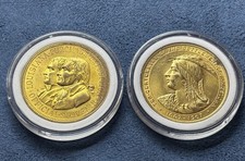 1904 & 1907 Gold Gilt So-Called Dollars St. Louis & Jamestown & Pocahontas picture