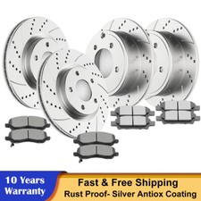 For Jeep Compass Patriot Dodge Avenger Caliber Front Rear Rotors Brakes Pads Kit picture