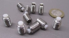Kmac 18-8 Stainless Steel Set Screws, Nylon Tip, 3/8-16 x 1/2