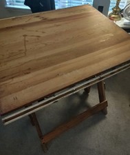 Antique Keuffel Esser Disassembled Popular Drafting Table   picture