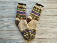 Handmade Wool socks, natural sheep wool 100% thick warm socks, shipping from US picture