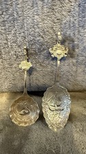 Pair Of Sterling Silver Tea Caddy Spoons .925 Neresheimer & Similar Style picture