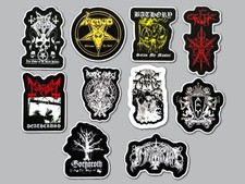 Black Metal Vinyl Sticker Lot (10 Stickers) SET 5 darkthrone mayhem venom death picture