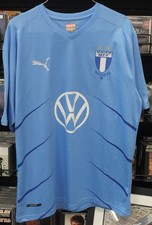 Swedish Soccer Team Malmo FF Authentic Soccer Jersey-Larsson #2 (Size L or XL) picture
