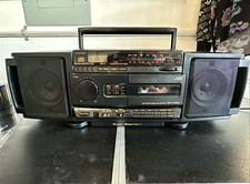 JVC RC-X310 Super Bass Portable Boombox AM/FM Radio Cassette & CD Player Black picture