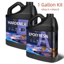 Clear Epoxy Resin - 16oz 32oz 64oz 1 Gallon 2 Gallons Kit - 1A:1B picture