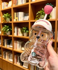 2026 Starbucks Bearista Bear Cup Strawberry Topper Baseball Cap picture