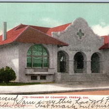 c1900s Fresno, CA Chamber of Commerce Postcard Mitchell Spanish Colonial Bldg picture