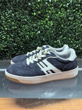 The Hoff Brand Duomo Black Leather Casual Trainer Court Sneaker Size 8 picture