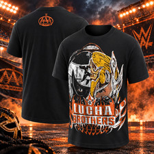 HOT WWE Lucha Brothers Penta Rey Fenix Black Graphic Wrestling Fan T-Shirt picture