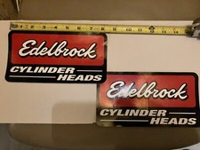 EDELBROCK CYLINDER HEADS Racing contingency, Decal  NHRA, NASCAR picture