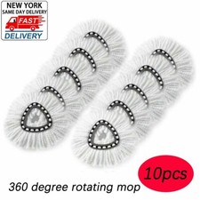 10 pcs Spin Mop Replacement Head Mop Refill For Ocedar Triangle Swivel Mops picture