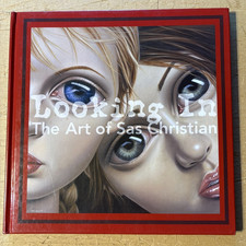 Sas Christian signed book Looking In lowbrow art picture