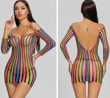 Sexy Lingerie Fishnet Body stockings Dress Underwear Babydoll Sleepwear Bodysuit picture