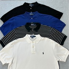 VTG Lot 4 Polo Ralph Lauren Mens L Classic Fit Pique Polo Classic Preppy Staples picture