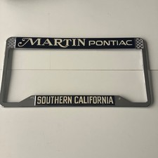 Vintage Martin Pontiac Southern California License Frame Solstice picture