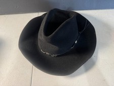 Vintage Eddy Bros Black Wool Felt 