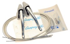Campagnolo Athena Brake Levers Pair Grey Hoods Aero 80's 90's NOS NEW OEM picture