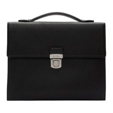 Authentic Salvatore Ferragamo Black Firenze Leather Briefcase Mr Porter £2,375 picture