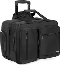 Rolling Laptop Bag Wheeled Briefcase 17.3 inch Rolling Briefcase Overnight picture