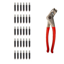31-Pc 5/32 Cleco Kit 30 Black Temporary Fasteners + Pliers picture