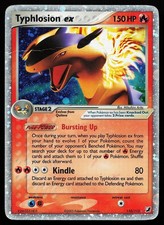 Typhlosion ex 110/115 Holo Rare Unseen Forces Pokemon Card CREASED picture