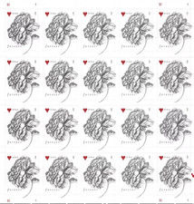 FOREVER Stamps Sheet Of 20 Wedding Vintage Rose picture
