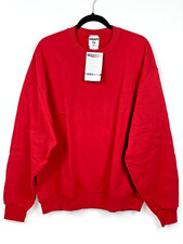 NWT Vintage 90s Jerzees NuBlend Made in Mexico Blank Sweatshirt Red Men's L (B1) picture