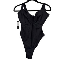 TA3 Lifty TA3020RL Women's Black Hi-Cut Sculpting Underwired One Piece Swimsuit picture
