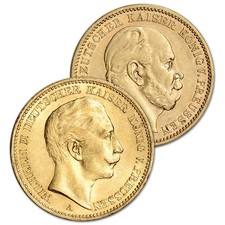 Germany Gold 20 Mark .2304 oz - Average Circulated - Random Date picture