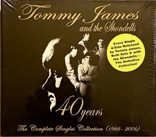 TOMMY JAMES & THE SHONDELS 40 YEARS COMPLETE SINGLES COLLECTION 2 CD SET SEALED picture