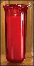 Sanctuary Globe - Ruby Pot Fired Glass 10