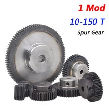 1 Mod Spur Gear Pinion C45 Steel Gear Motor Gear with Steps 10T-150T Bore 4-25mm picture