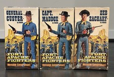 Vintage Marx Best of The West General Custer, Captain Maddox & Zeb Zachary picture