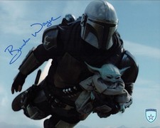 Signed Brendan Wayne Star Wars Mandolorian Mando 8x10 w/ Official Pix COA picture
