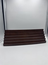 ✨LEVENGER Note Card Bleachers Display Organize Planner Cherry Wood 19” x 6.25”✨ picture