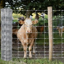 4/5/6Ft x 328Ft Galvanized Wire Fence, Cattle Farm Fence Field Livestock Pasture picture