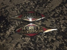 OEM Harley-Davidson Heritage Softail Classic Fuel Tank Emblems Medallions - Pair picture