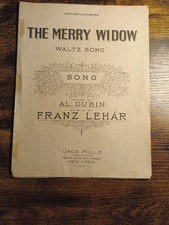 Vintage 1925 The Merry Widow Waltz Song Sheet Music Franz Lehar Al Dubin Jack... picture