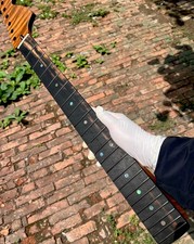 Big Head Ebony Jumbo Stainless steel 22fret Roasted flame maple Guitar Neck 12in picture