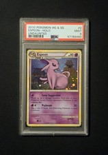 2010 Pokemon - Heartgold & Soulsilver Undaunted #2 Espeon Holo Rare - Mint PSA 9 picture