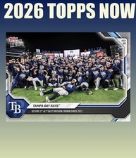 💥2026 Topps Now #705💥TAMPA BAY RAYS Clinch Division - Presale picture