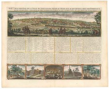 1719 Chatelain 'Vue & Description de la ville de Jerusalem' - Holy Land picture