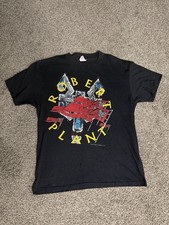 Vintage 1988 Robert Plant World Tour T Shirt USA Single Stitch L 80s picture