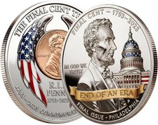 2025 Final Cent Tribute Coin - Last Penny Commemorative Challenge 3D... picture