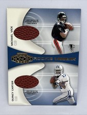 2001 Playoff Honors - Rookie Tandems Michael Vick, Quincy Carter #RT-1 Footballs picture