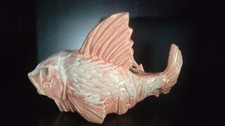 RARE Vintage McCoy Pink Glazed Fish Planter EXCELLENT CONDITION picture