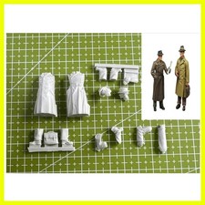 1:35 Resin Model, Scene Model Making for 2 Civilians Gk, Uncolored Model picture