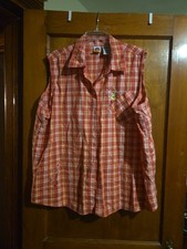 Women’s Vtg  Looney Tunes Tweety Bird Checkered Vest With Cherries 18w/20w picture